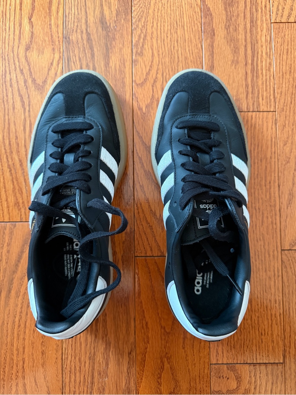 adidas Black and White Low-Top Sneakers